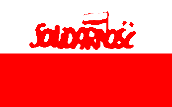 [Soldarnosc flag]